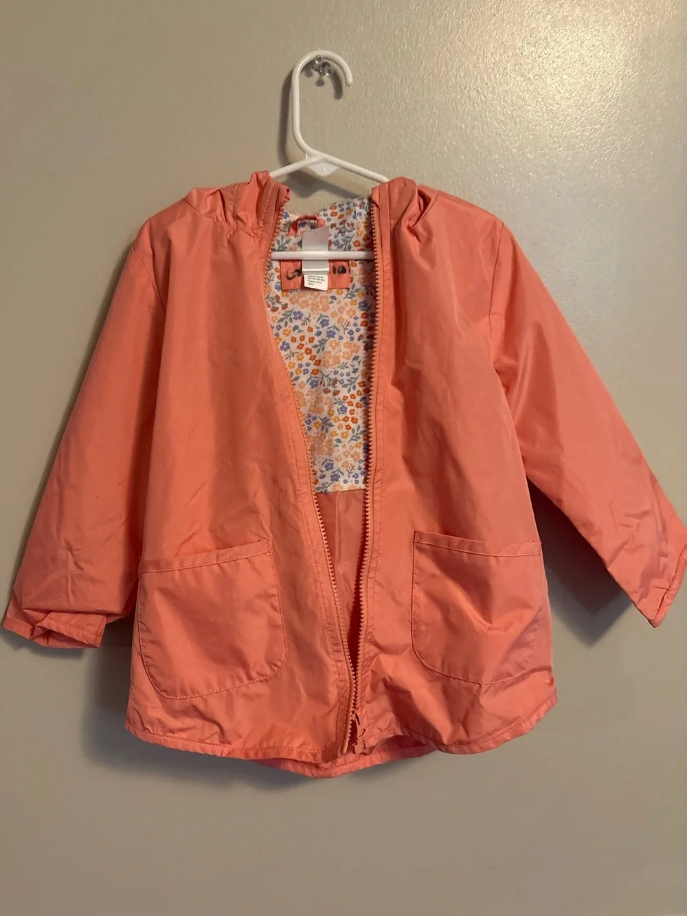 Kids Lightweight Coral Hooded Jacket